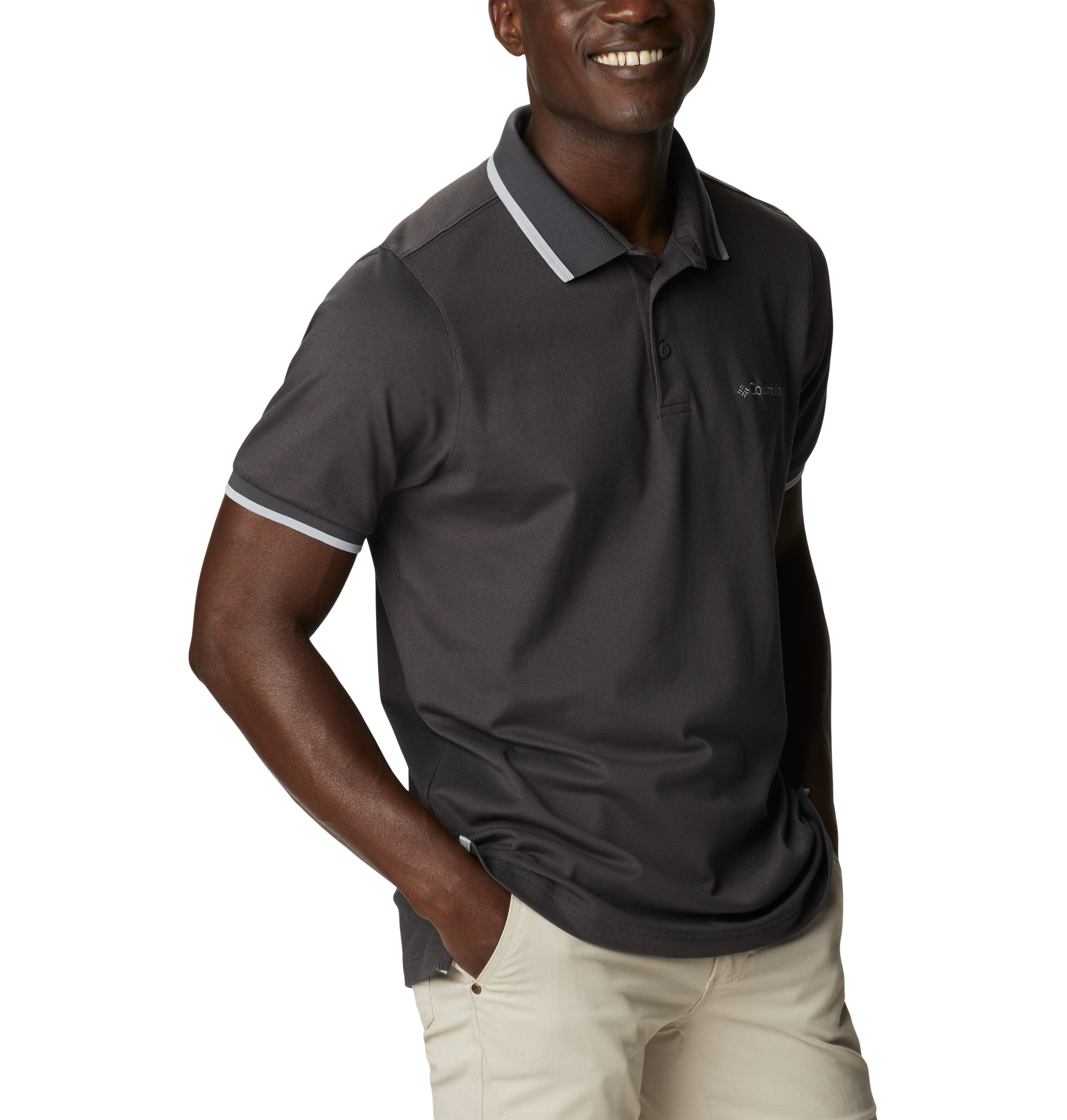 PLAYERA TIPO POLO HOMBRE COLUMBIA | COVE DOME BUTTE SOLID PIQUÉ