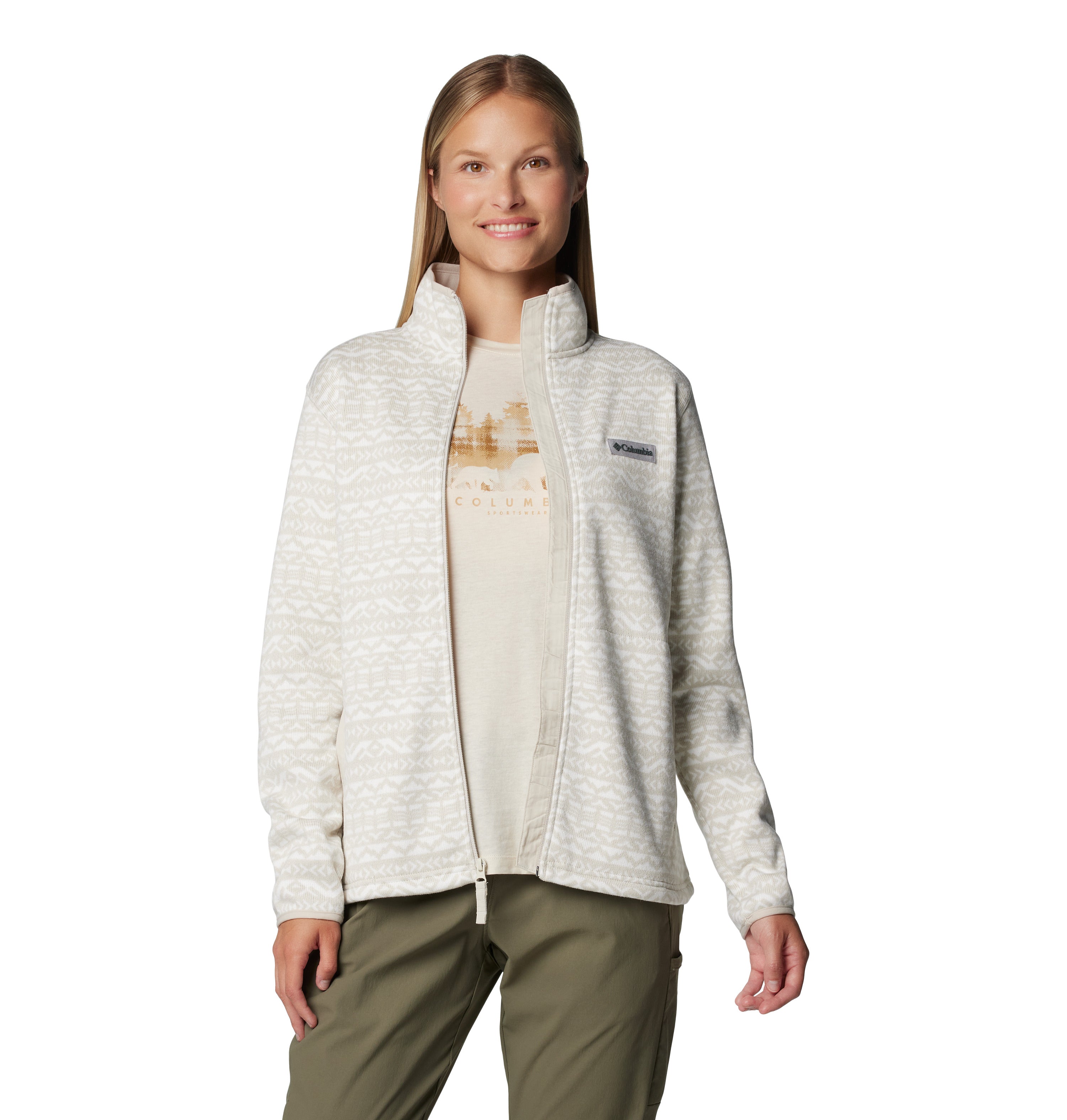 CHAMARRA MUJER COLUMBIA |  SWEATER WEATER PRINT FULL ZIP