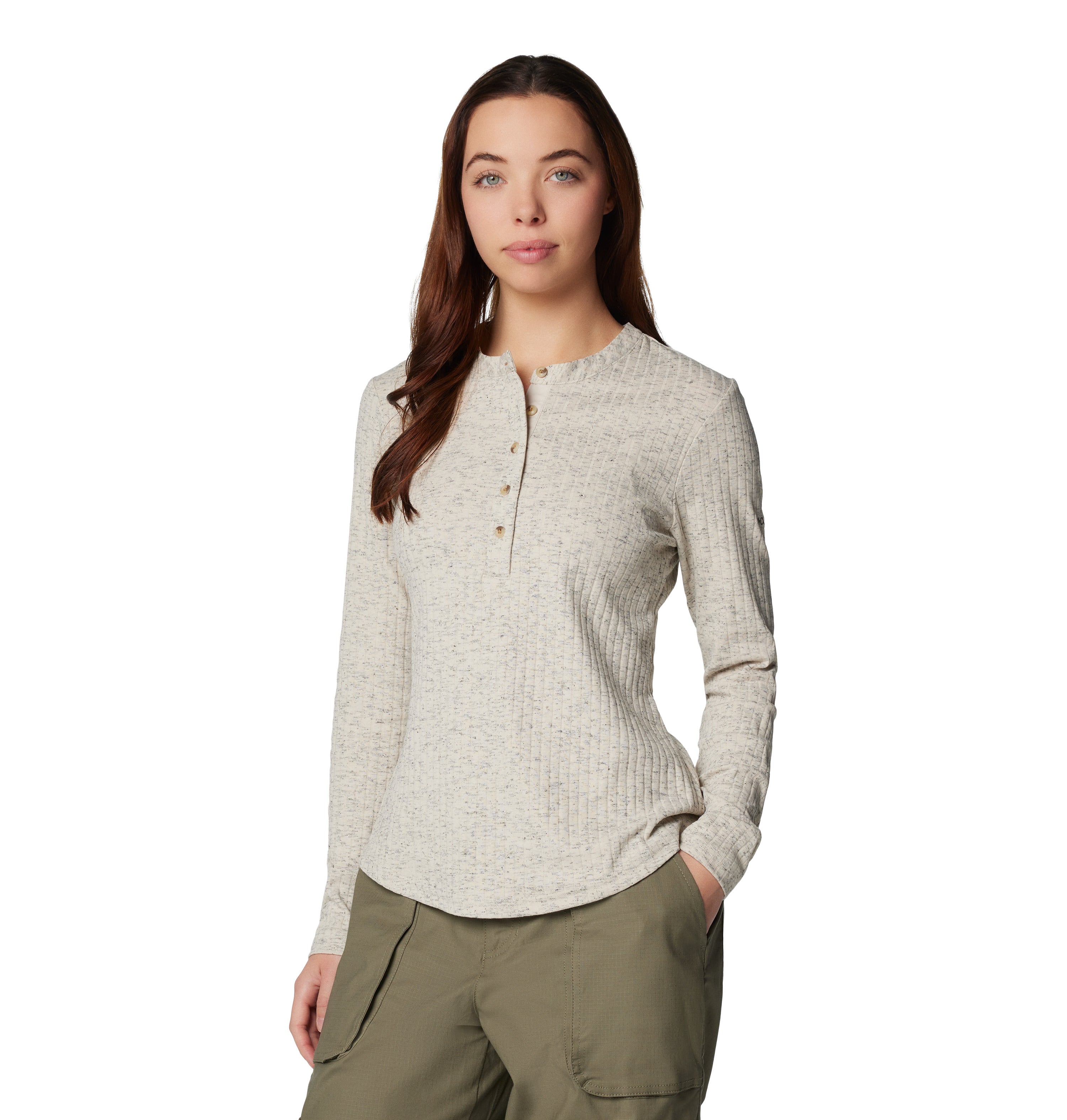 CAMISA MUJER COLUMBIA | BREA FALLS HENLEY LS