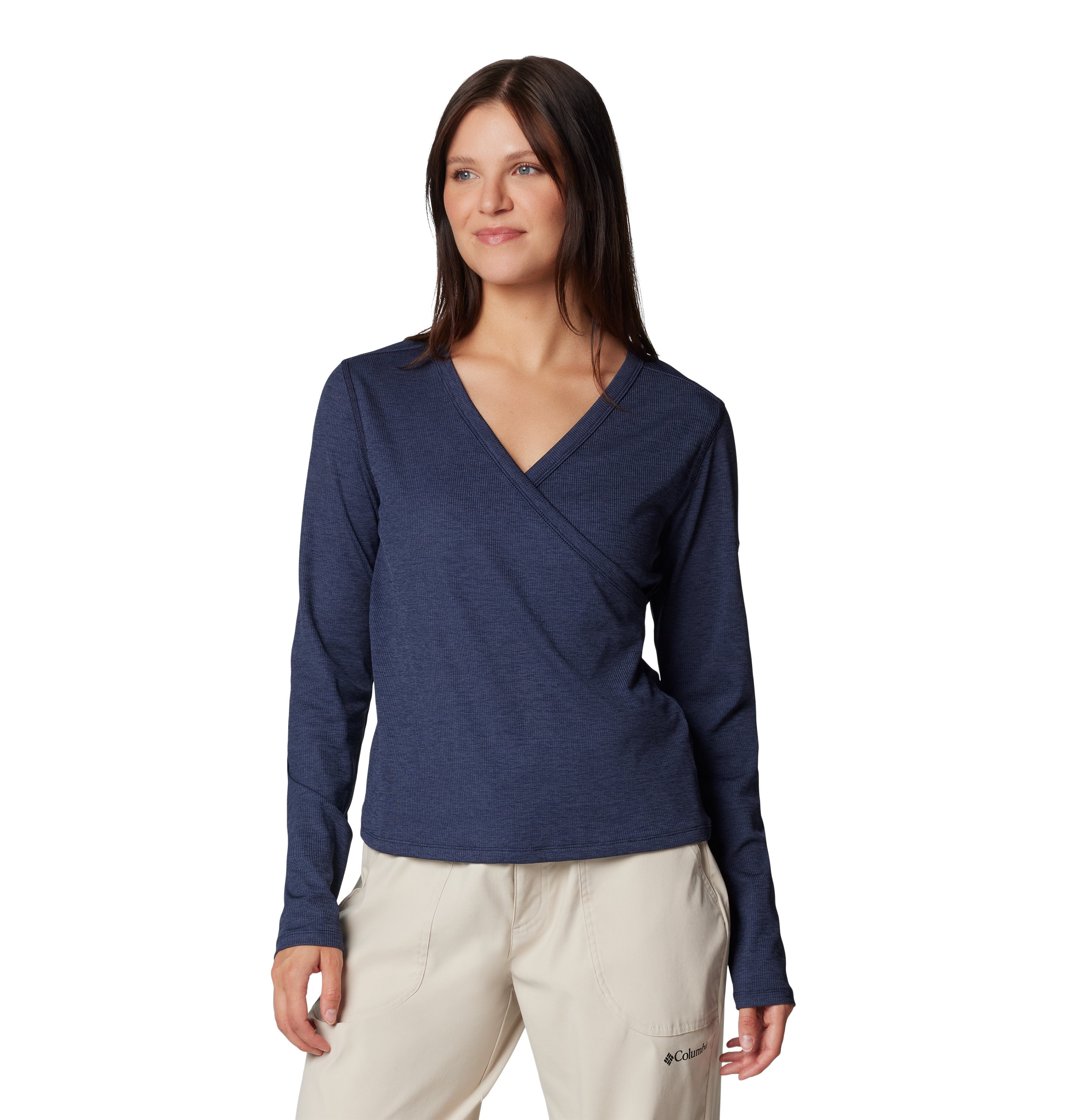 PLAYERA MUJER COLUMBIA | BOUNDLESS  DAYS KNIT V-NECK LS