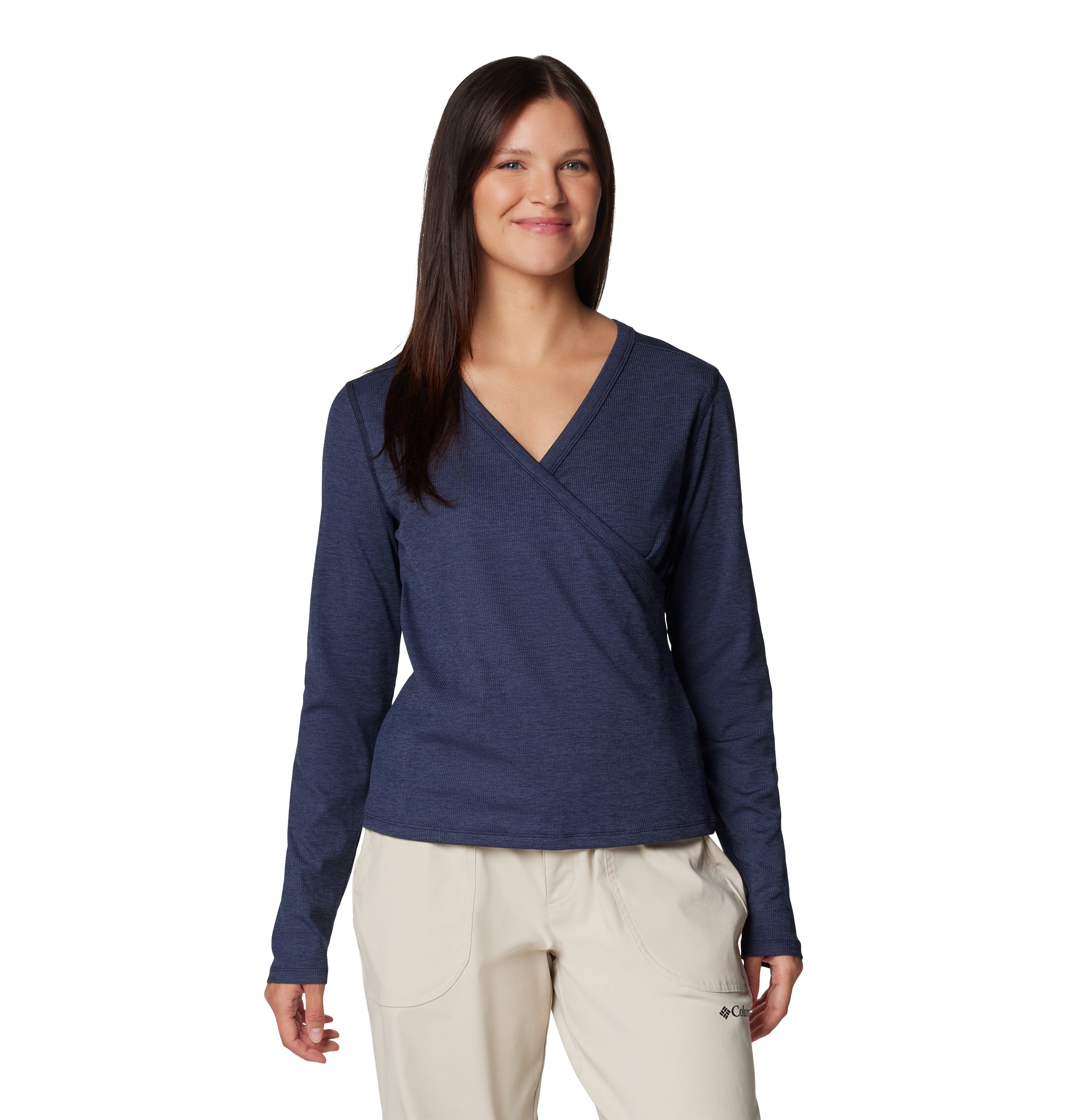 PLAYERA MUJER COLUMBIA | BOUNDLESS  DAYS KNIT V-NECK LS