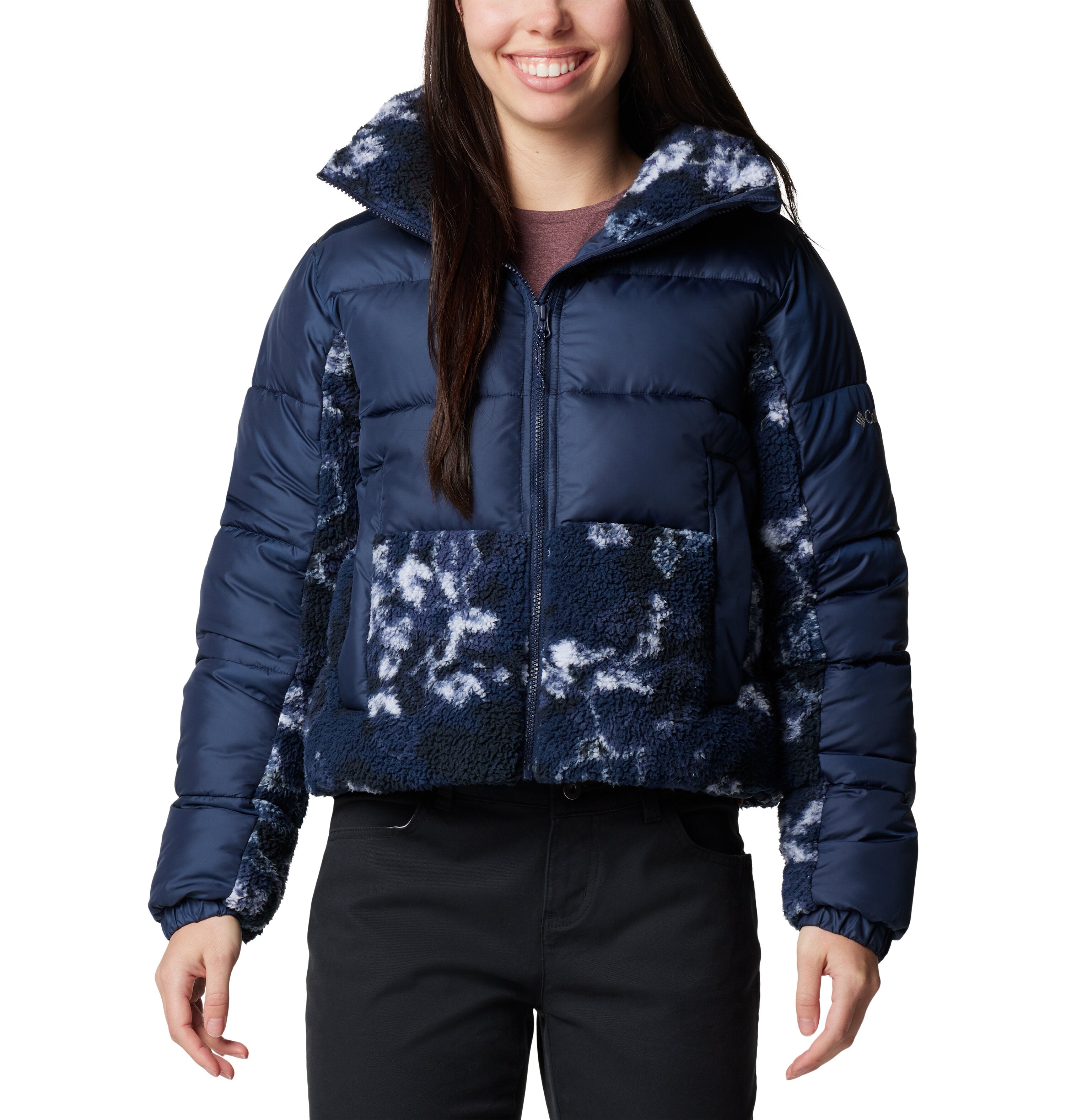 CHAMARRA MUJER COLUMBIA | LEADBETTER POINT II PRINT SHERPA HYBRID