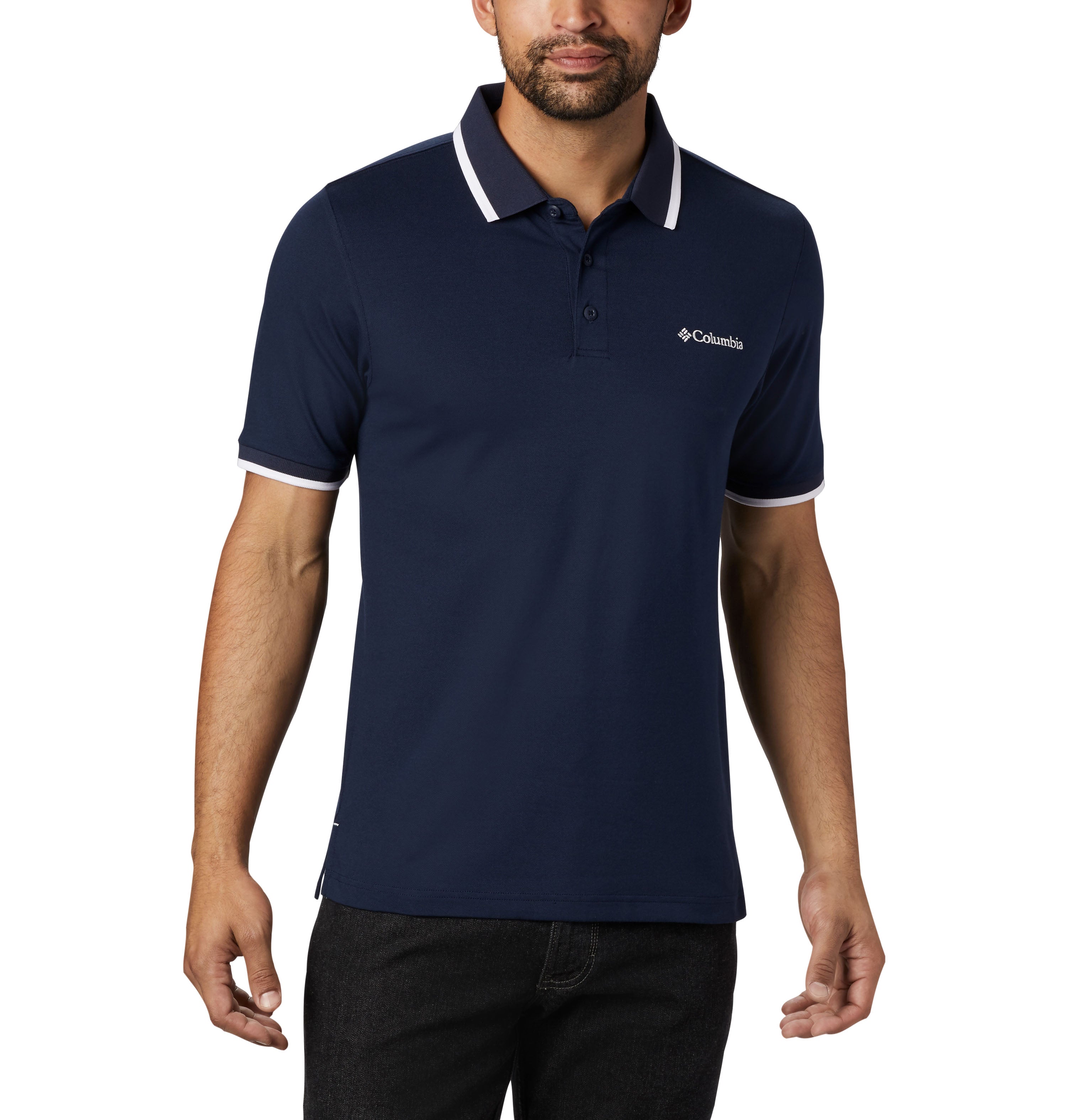 PLAYERA TIPO POLO HOMBRE COLUMBIA | COVE DOME BUTTE SOLID PIQUÉ