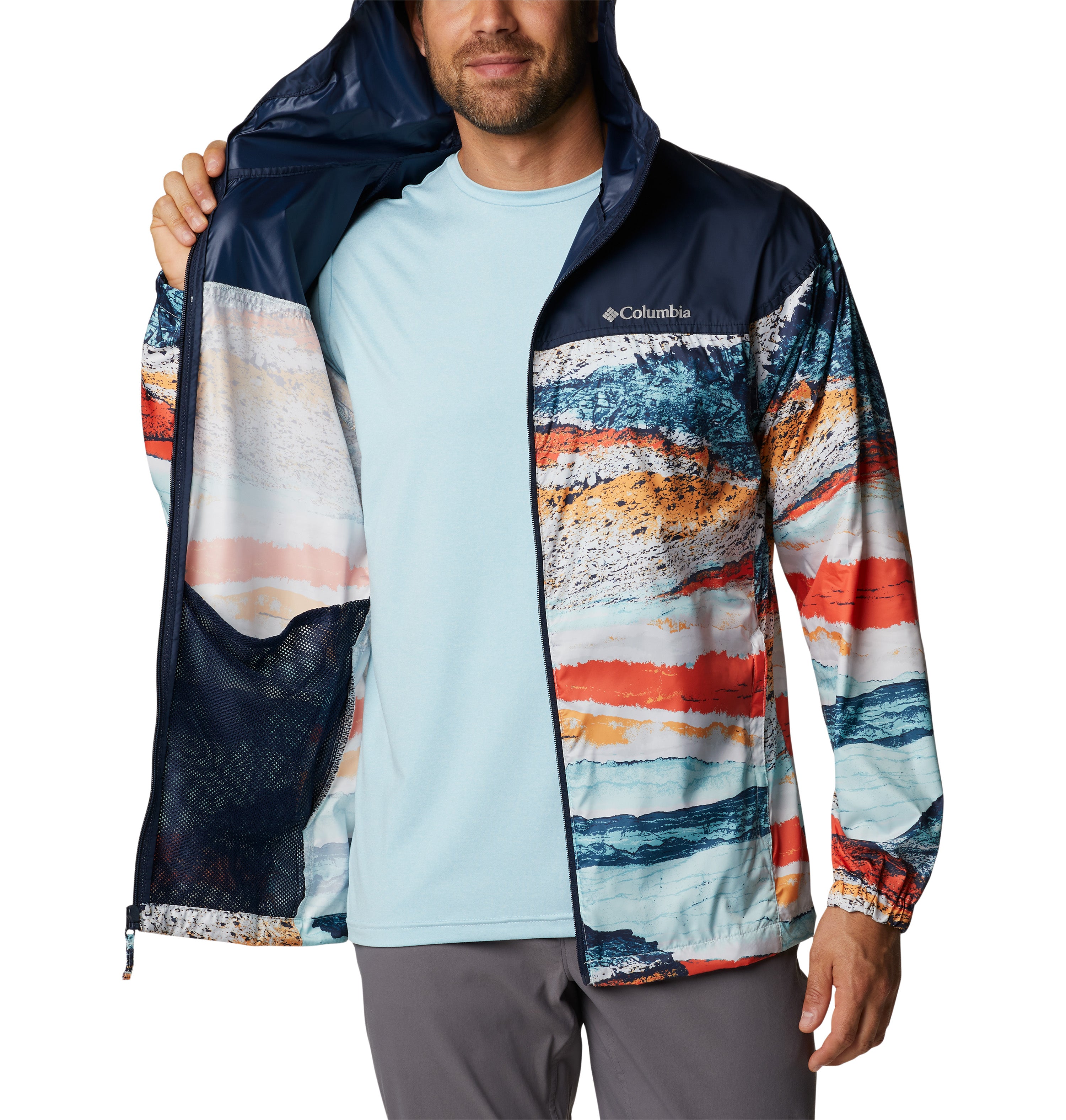 CHAMARRA ROMPEVIENTOS HOMBRE COLUMBIA | FLASH CHALLENGER NOVELTY WINDBREAKER